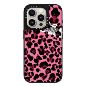 Casetify Pink Mirror Leopard Case